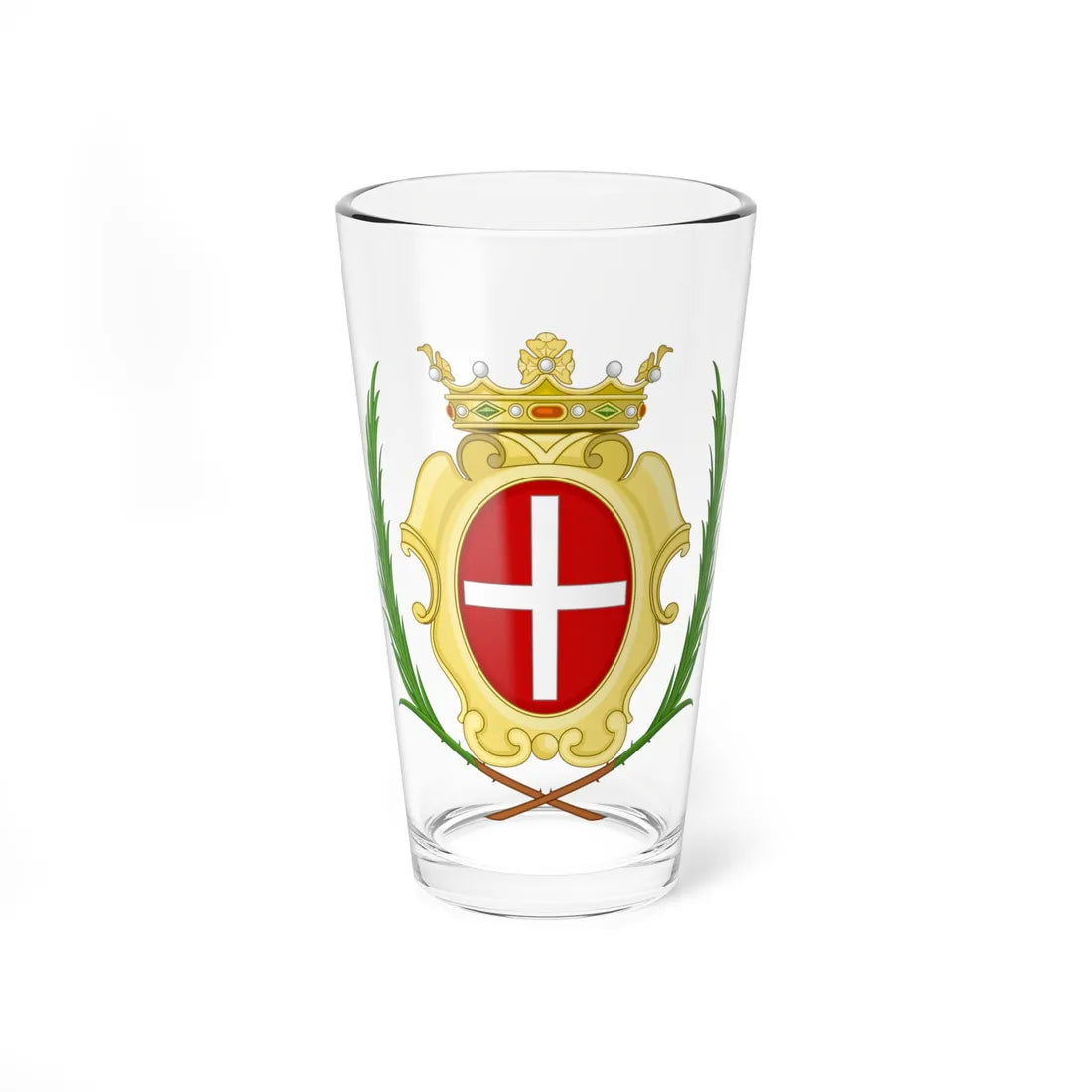Noli-Stemma (Italy) (Coat of Arms) Pint Glass 16oz 16oz - Go Mug Yourself