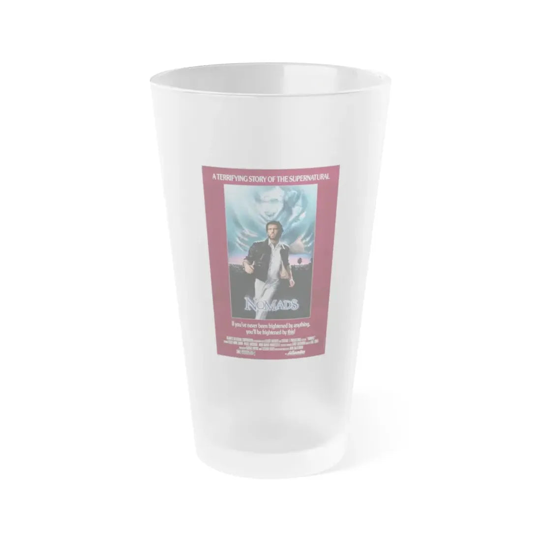 NOMADS 1986 Movie Poster - Frosted Pint Glass 16oz 16oz Frosted - Go Mug Yourself