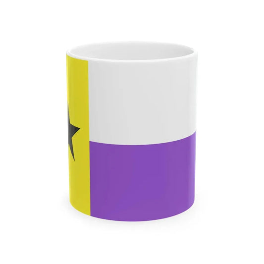Nonbinary Texas flag (United States) White Coffee Mug 11oz - Go Mug Yourself