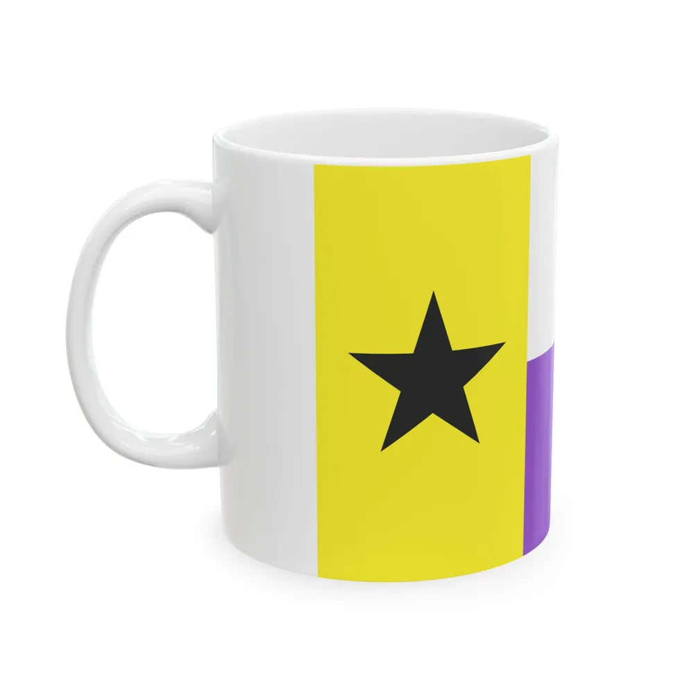 Nonbinary Texas flag (United States) White Coffee Mug - Go Mug Yourself