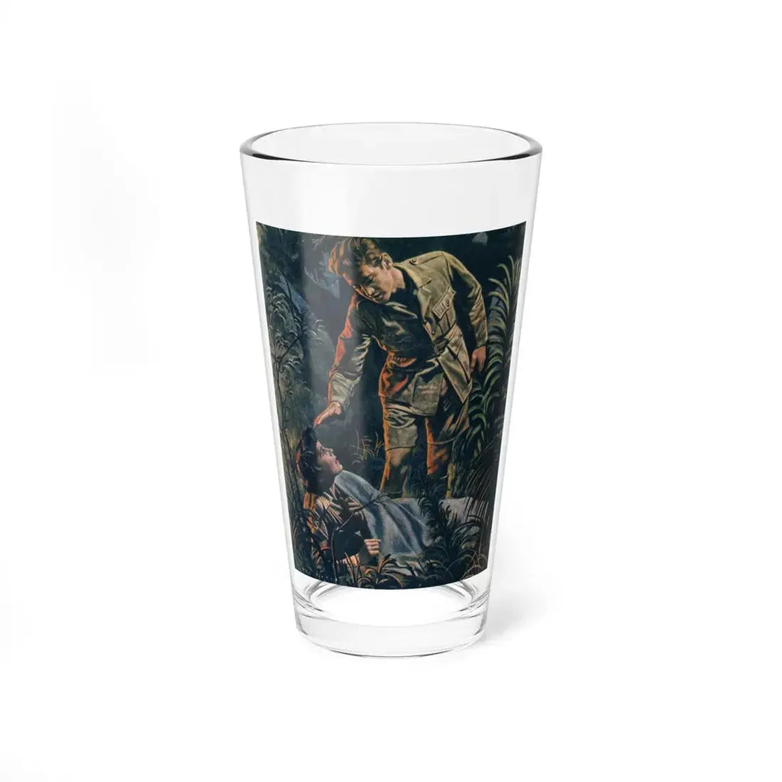 Nor Moon By Night by Joy Packer, Woman magazine, 1957 (Magazine Illustration) Pint Glass 16oz 16oz - Go Mug Yourself