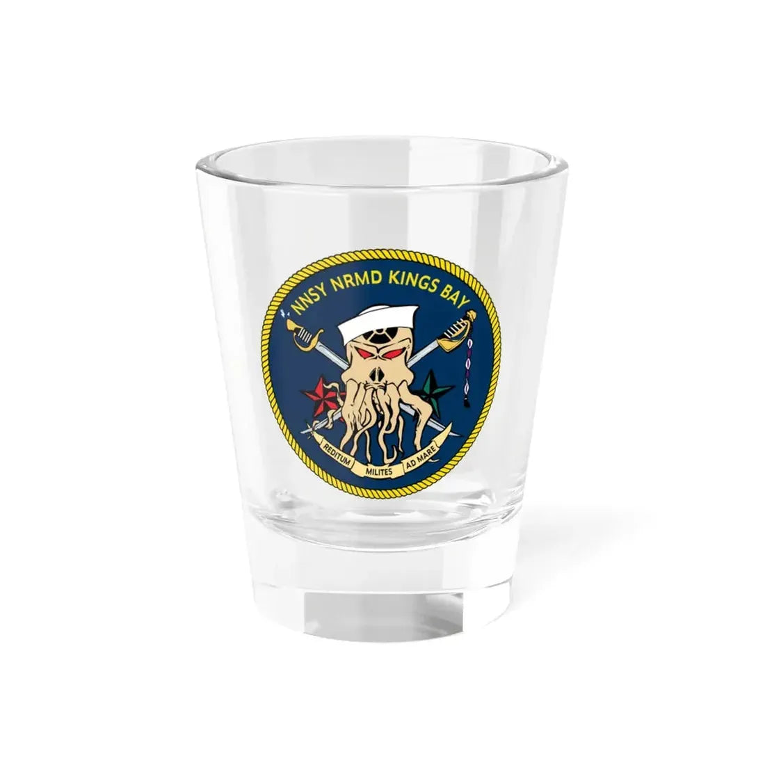 Norfolk Naval Shipyard Kings Bay Georgia Squids (U.S. Navy) Shot Glass 1.5oz 1.5oz - Go Mug Yourself