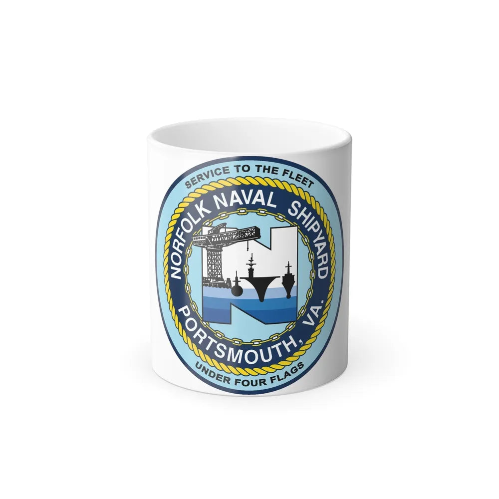 Norfolk Naval Shipyard Portsmouth VA (U.S. Navy) Color Changing Mug 11oz-11oz-Go Mug Yourself