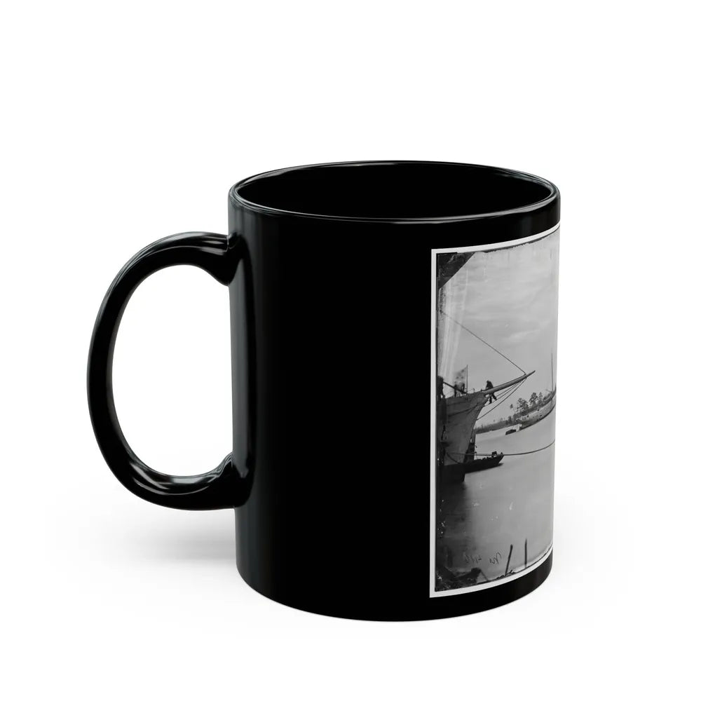Norfolk, Va. Steamer U.S.S. Fort Donelson (Former Confederate Blockade Runner Robert E. Lee) (U.S. Civil War) Black Coffee Mug-Go Mug Yourself
