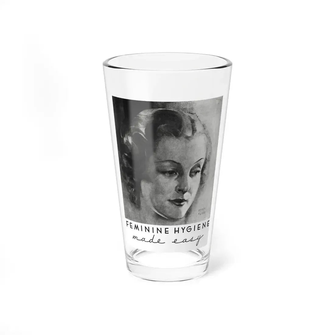 Norforms ad, Cosmopolitan, November 1936 (Magazine Illustration) Pint Glass 16oz 16oz - Go Mug Yourself