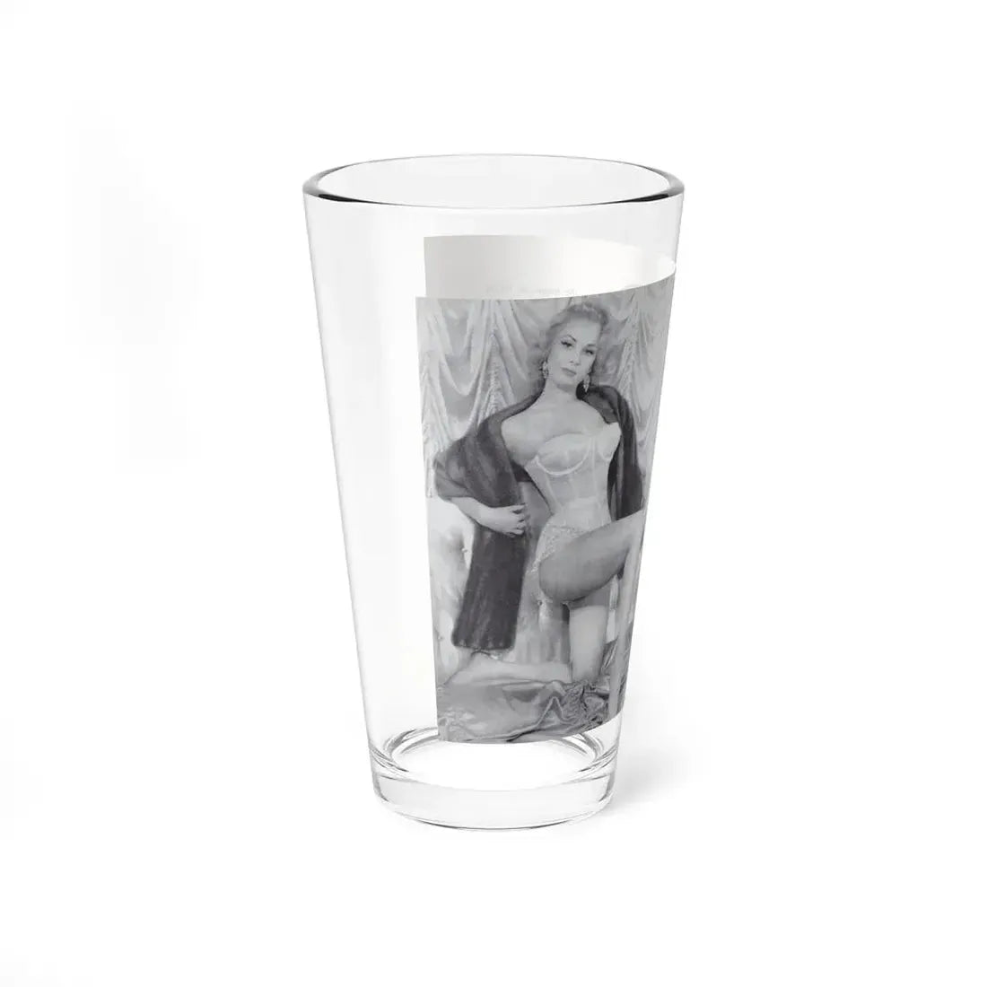 Norma Sykes #136 - 66 PHOTOGRAPHS OF Sabrina U.K. Pocket Mag. Front Cover Pages 2 & 3 (Vintage Female Icon) Pint Glass 16oz - Go Mug Yourself