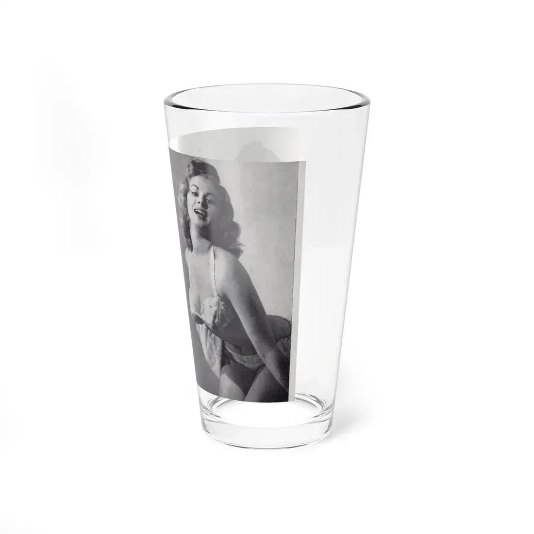 Norma Sykes #144 - 66 PHOTOGRAPHS OF Sabrina U.K. Pocket Mag. Pages 18 & 19 (Vintage Female Icon) Pint Glass 16oz - Go Mug Yourself