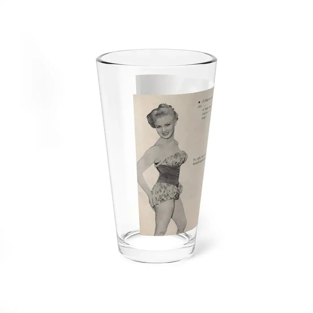 Norma Sykes #145 - Scanned Mag. 66 Photos (Vintage Female Icon) Pint Glass 16oz - Go Mug Yourself