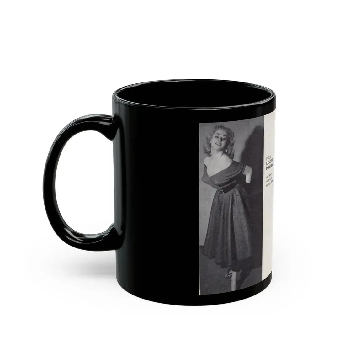 Norma Sykes #148 - 66 PHOTOGRAPHS OF Sabrina U.K. Pocket Mag. Pages 26 & 27 (Vintage Female Icon) Black Coffee Mug - Go Mug Yourself