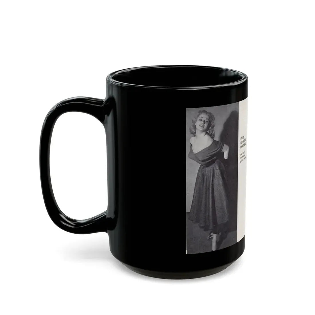 Norma Sykes #148 - 66 PHOTOGRAPHS OF Sabrina U.K. Pocket Mag. Pages 26 & 27 (Vintage Female Icon) Black Coffee Mug - Go Mug Yourself