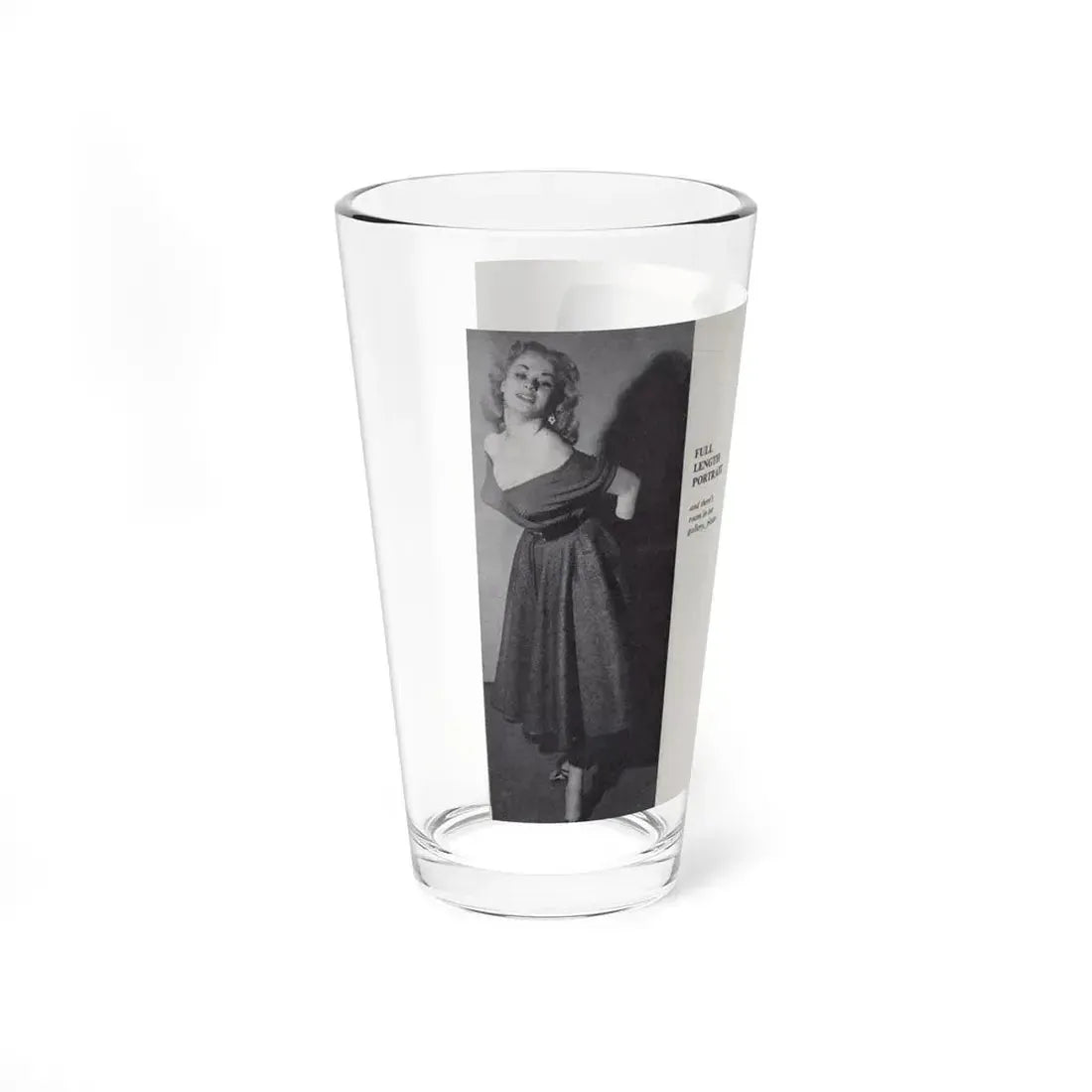 Norma Sykes #148 - 66 PHOTOGRAPHS OF Sabrina U.K. Pocket Mag. Pages 26 & 27 (Vintage Female Icon) Pint Glass 16oz - Go Mug Yourself