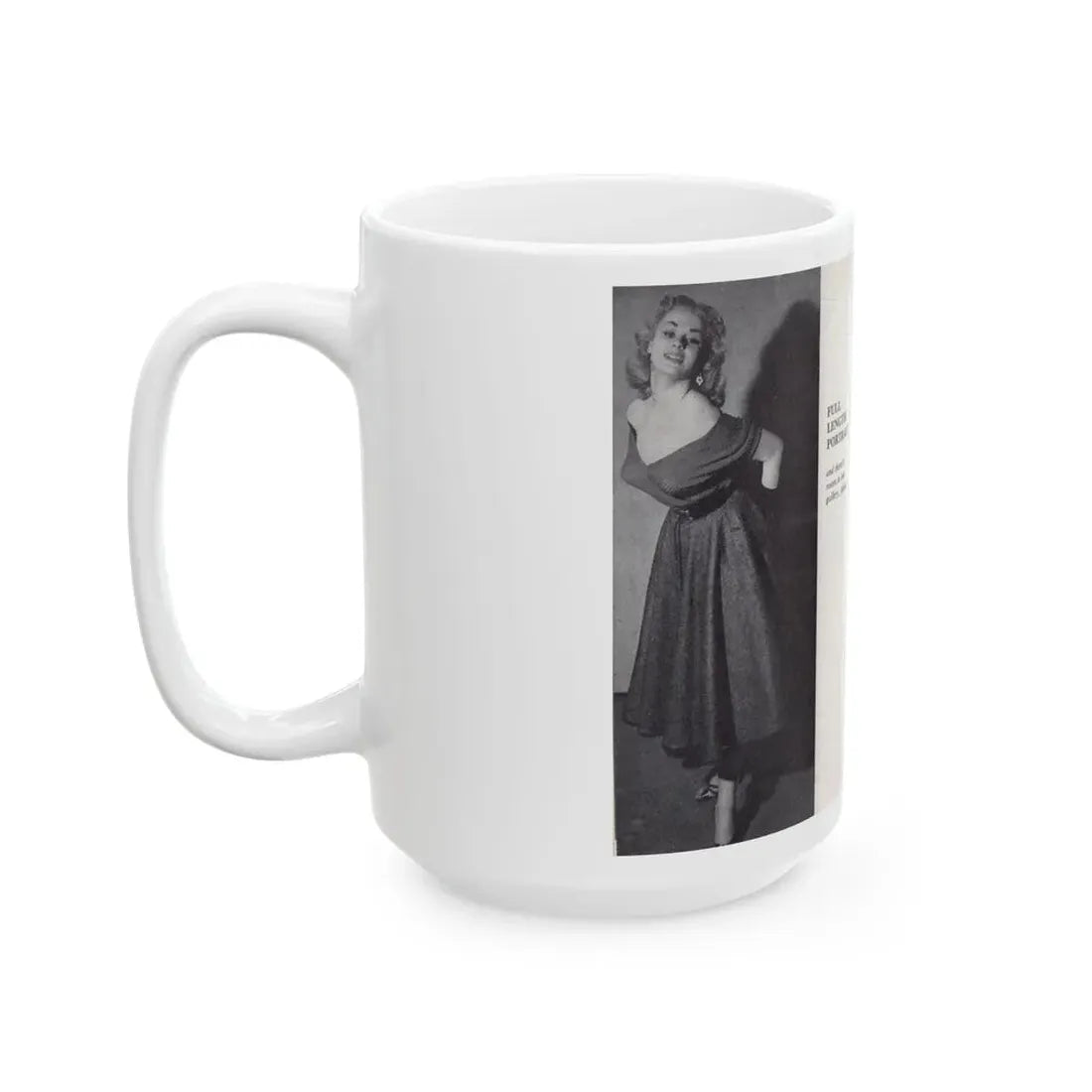 Norma Sykes #148 - 66 PHOTOGRAPHS OF Sabrina U.K. Pocket Mag. Pages 26 & 27 (Vintage Female Icon) White Coffee Mug - Go Mug Yourself
