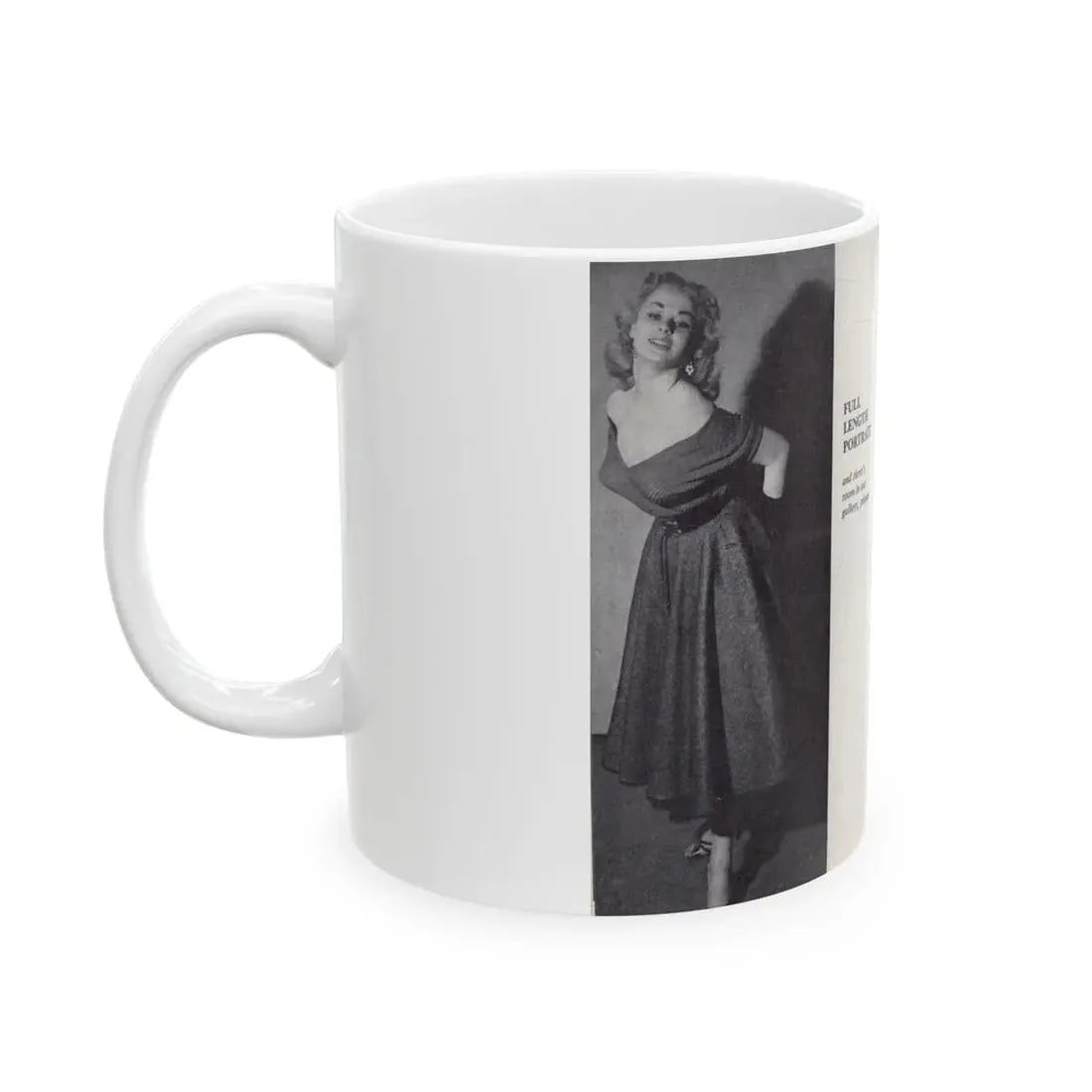 Norma Sykes #148 - 66 PHOTOGRAPHS OF Sabrina U.K. Pocket Mag. Pages 26 & 27 (Vintage Female Icon) White Coffee Mug - Go Mug Yourself