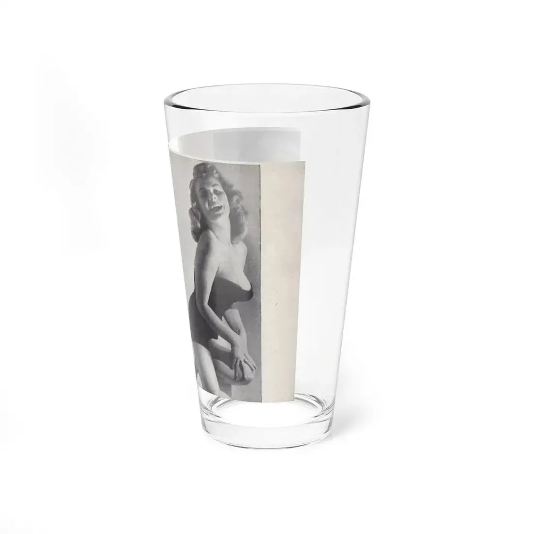 Norma Sykes #149 - 66 PHOTOGRAPHS OF Sabrina U.K. Pocket Mag. Pages 28 & 29 (Vintage Female Icon) Pint Glass 16oz - Go Mug Yourself