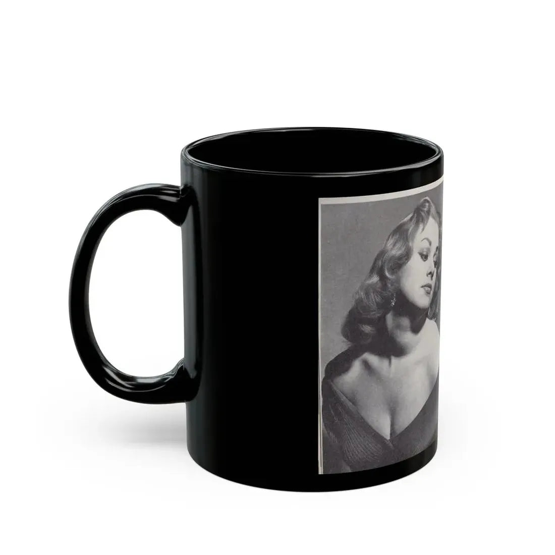 Norma Sykes #151 - 66 PHOTOGRAPHS OF Sabrina U.K. Pocket Mag. Pages 32 & 33 (Vintage Female Icon) Black Coffee Mug - Go Mug Yourself