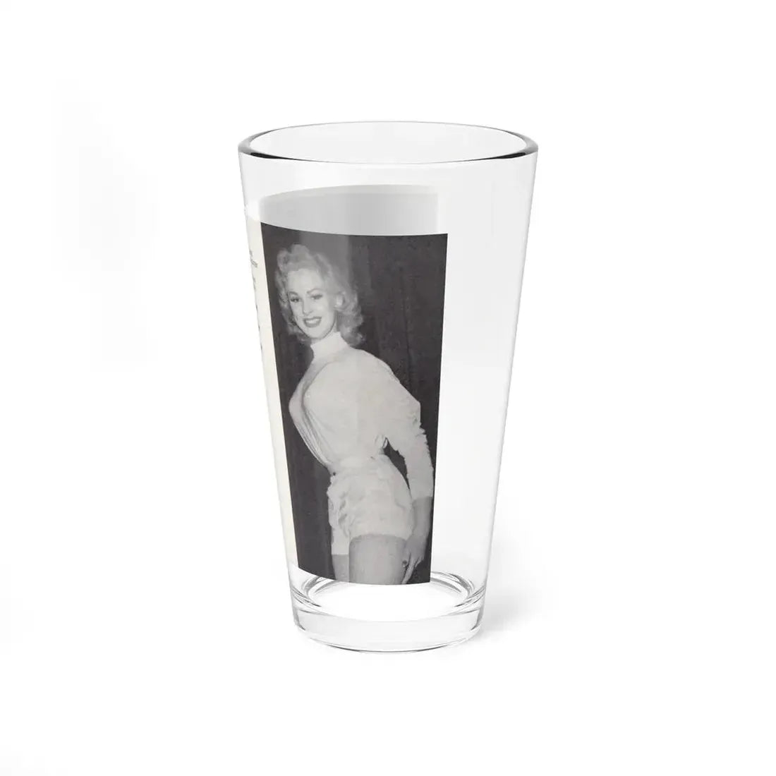 Norma Sykes #151 - 66 PHOTOGRAPHS OF Sabrina U.K. Pocket Mag. Pages 32 & 33 (Vintage Female Icon) Pint Glass 16oz - Go Mug Yourself