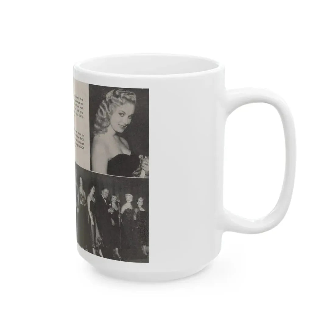 Norma Sykes #155 - 66 PHOTOGRAPHS OF Sabrina U.K. Pocket Mag. Pages 40 & 41 (Vintage Female Icon) White Coffee Mug - Go Mug Yourself