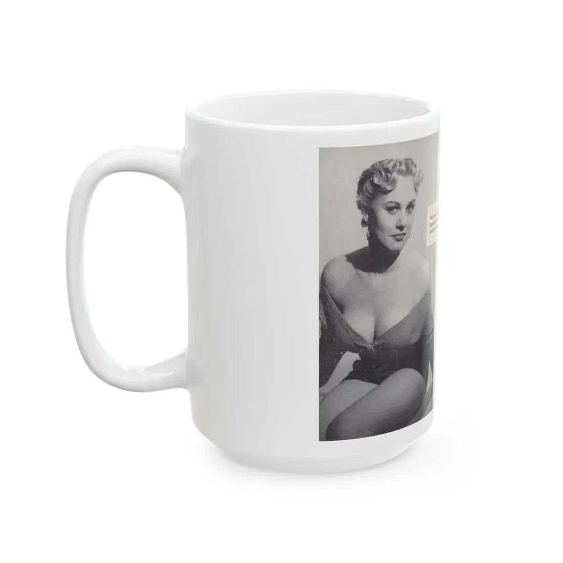 Norma Sykes #156 - 66 PHOTOGRAPHS OF Sabrina U.K. Pocket Mag. Pages 42 & 43 (Vintage Female Icon) White Coffee Mug - Go Mug Yourself