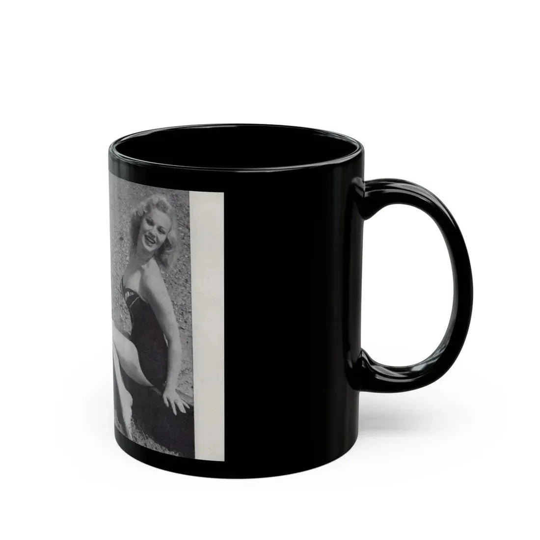 Norma Sykes #158 - 66 PHOTOGRAPHS OF Sabrina U.K. Pocket Mag. Pages 46 & 47 (Vintage Female Icon) Black Coffee Mug - Go Mug Yourself