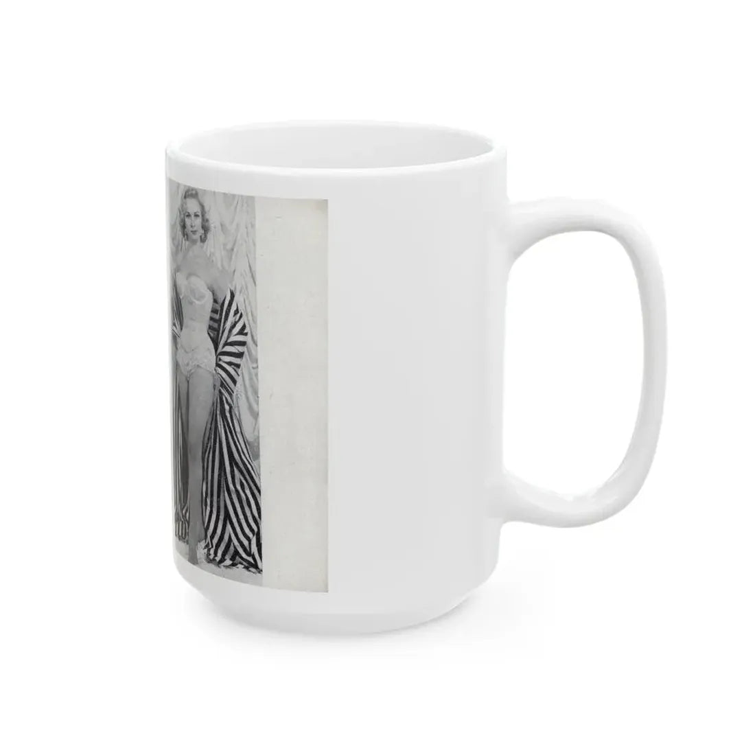 Norma Sykes #164 - 66 PHOTOGRAPHS OF Sabrina U.K. Pocket Mag. Pages 58 & 59 (Vintage Female Icon) White Coffee Mug - Go Mug Yourself