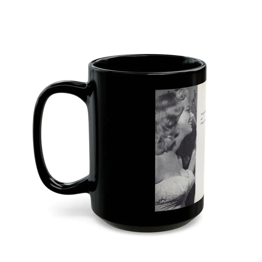 Norma Sykes #165 - 66 PHOTOGRAPHS OF Sabrina U.K. Pocket Mag. Pages 60 & 61 (Vintage Female Icon) Black Coffee Mug - Go Mug Yourself