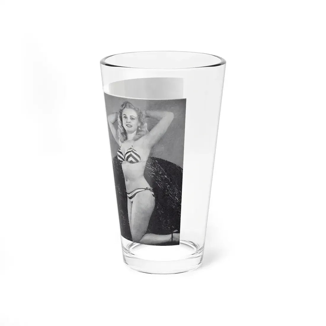 Norma Sykes #165 - 66 PHOTOGRAPHS OF Sabrina U.K. Pocket Mag. Pages 60 & 61 (Vintage Female Icon) Pint Glass 16oz - Go Mug Yourself