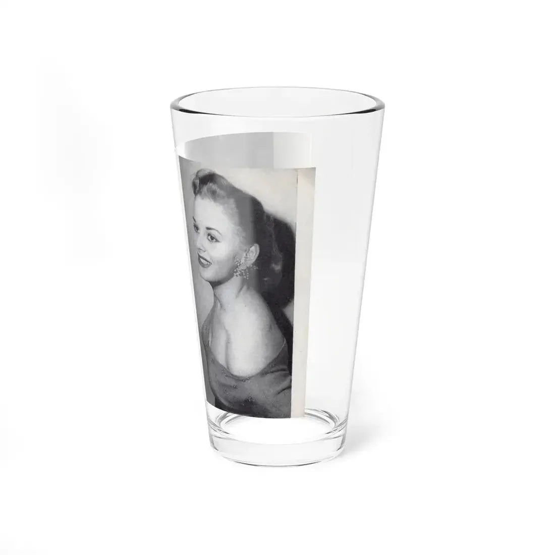 Norma Sykes #166 - 66 PHOTOGRAPHS OF Sabrina U.K. Pocket Mag. Pages 62 & 63 (Vintage Female Icon) Pint Glass 16oz - Go Mug Yourself