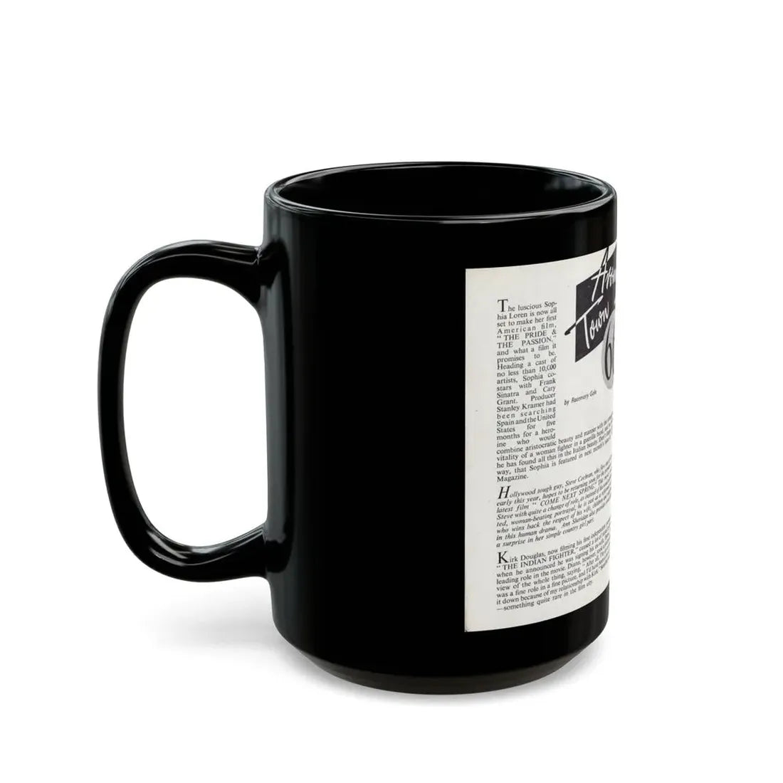 Norma Sykes #167 - 66 PHOTOGRAPHS OF Sabrina U.K. Pocket Mag. Pages 64 & 65 (Vintage Female Icon) Black Coffee Mug - Go Mug Yourself
