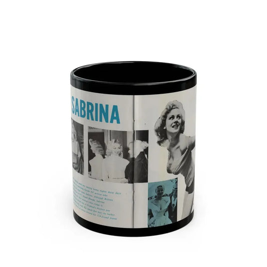 Norma Sykes #171 - Pose! Pocket Mag. July '58 - 3 B&W Photos & 1 Color Tinted Photo (Vintage Female Icon) Black Coffee Mug 11oz - Go Mug Yourself