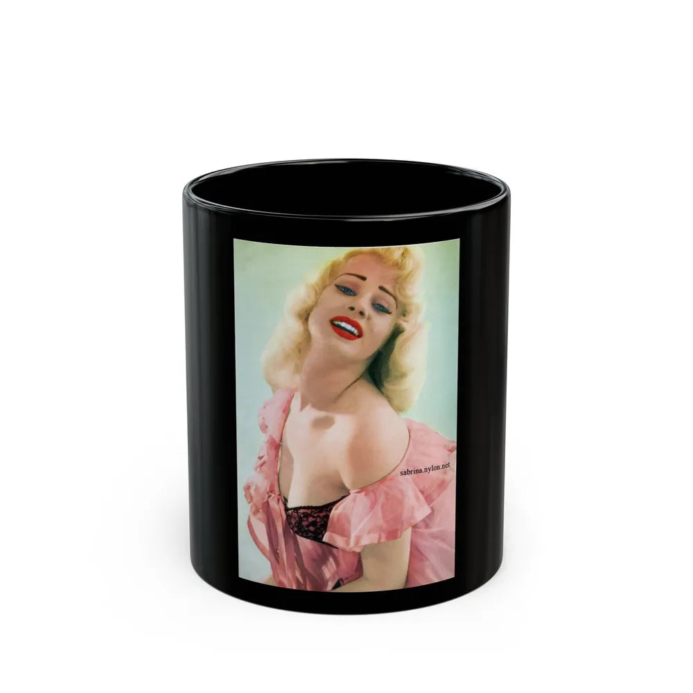 Norma Sykes #173 (Vintage Female Icon) Black Coffee Mug-11oz-Go Mug Yourself