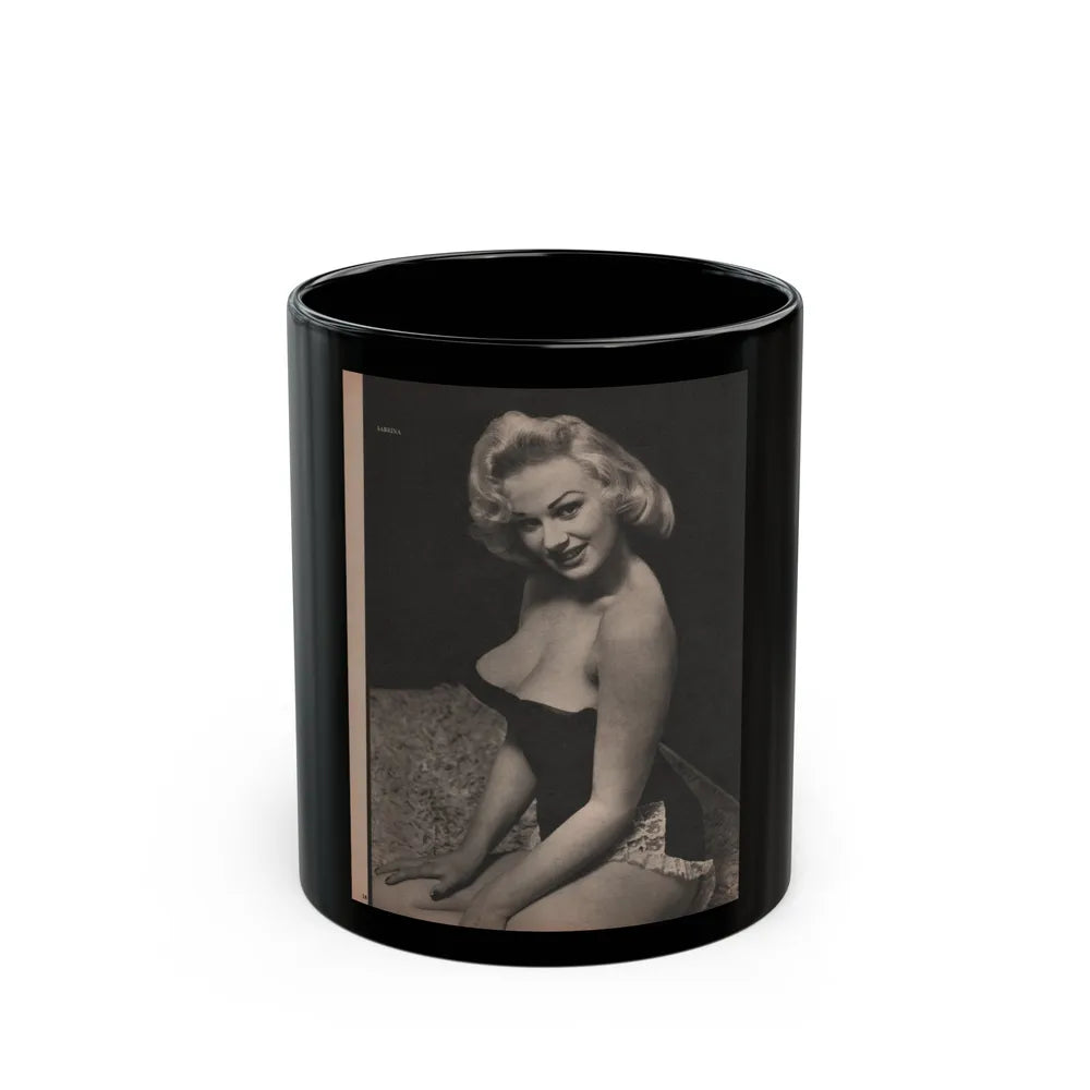 Norma Sykes #183 - (Vintage Female Icon) Black Coffee Mug-11oz-Go Mug Yourself