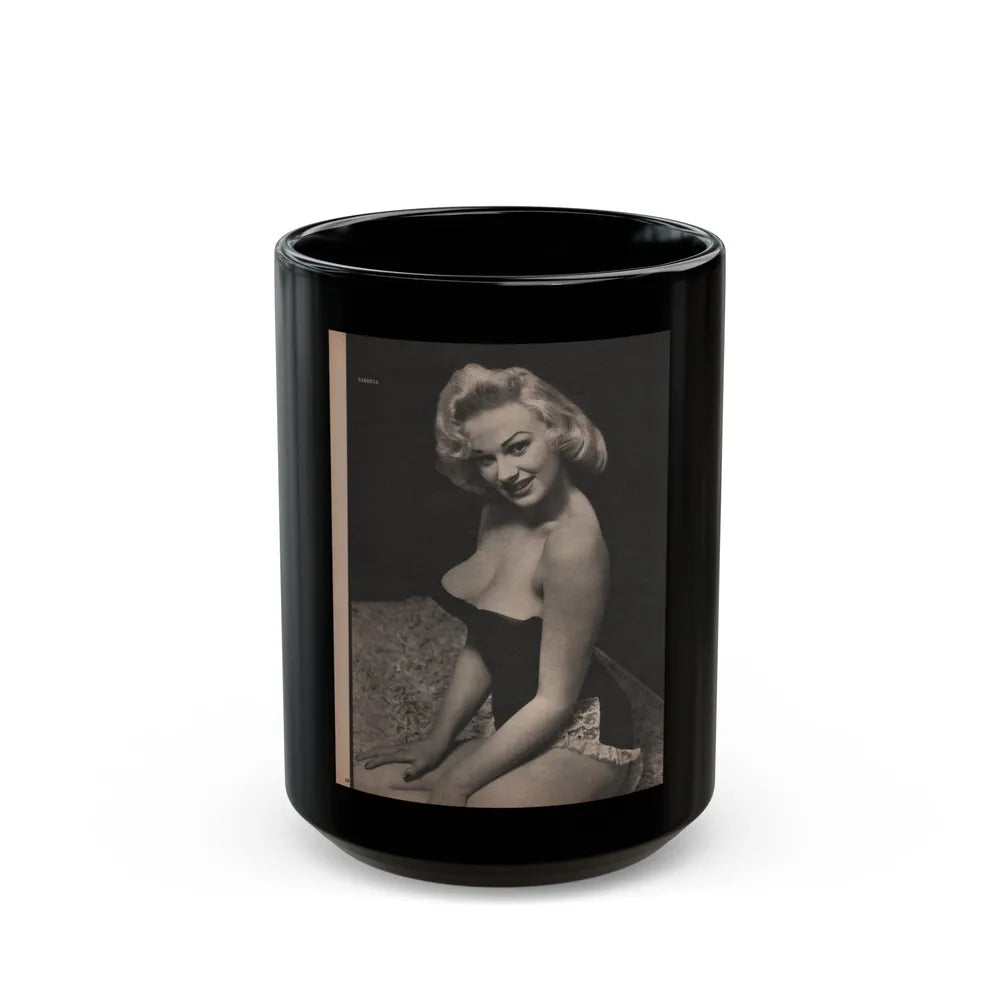 Norma Sykes #183 - (Vintage Female Icon) Black Coffee Mug-15oz-Go Mug Yourself