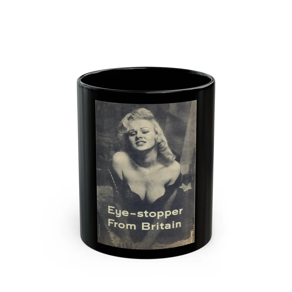 Norma Sykes #61 (Vintage Female Icon) Black Coffee Mug-11oz-Go Mug Yourself