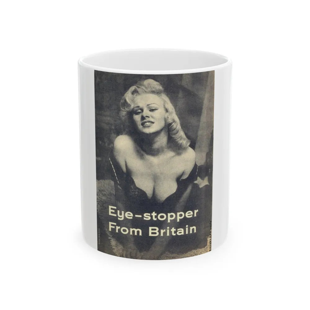 Norma Sykes #61 (Vintage Female Icon) White Coffee Mug-11oz-Go Mug Yourself