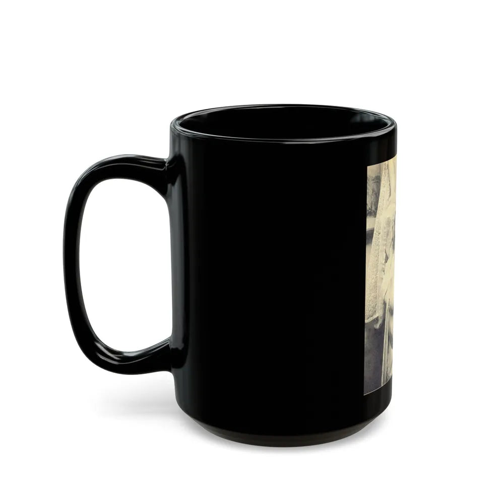 Norma Sykes #62 (Vintage Female Icon) Black Coffee Mug-Go Mug Yourself