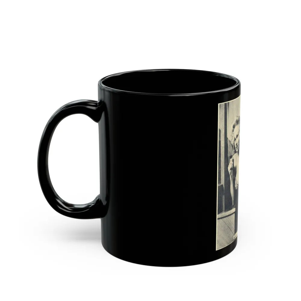 Norma Sykes #63 (Vintage Female Icon) Black Coffee Mug-Go Mug Yourself