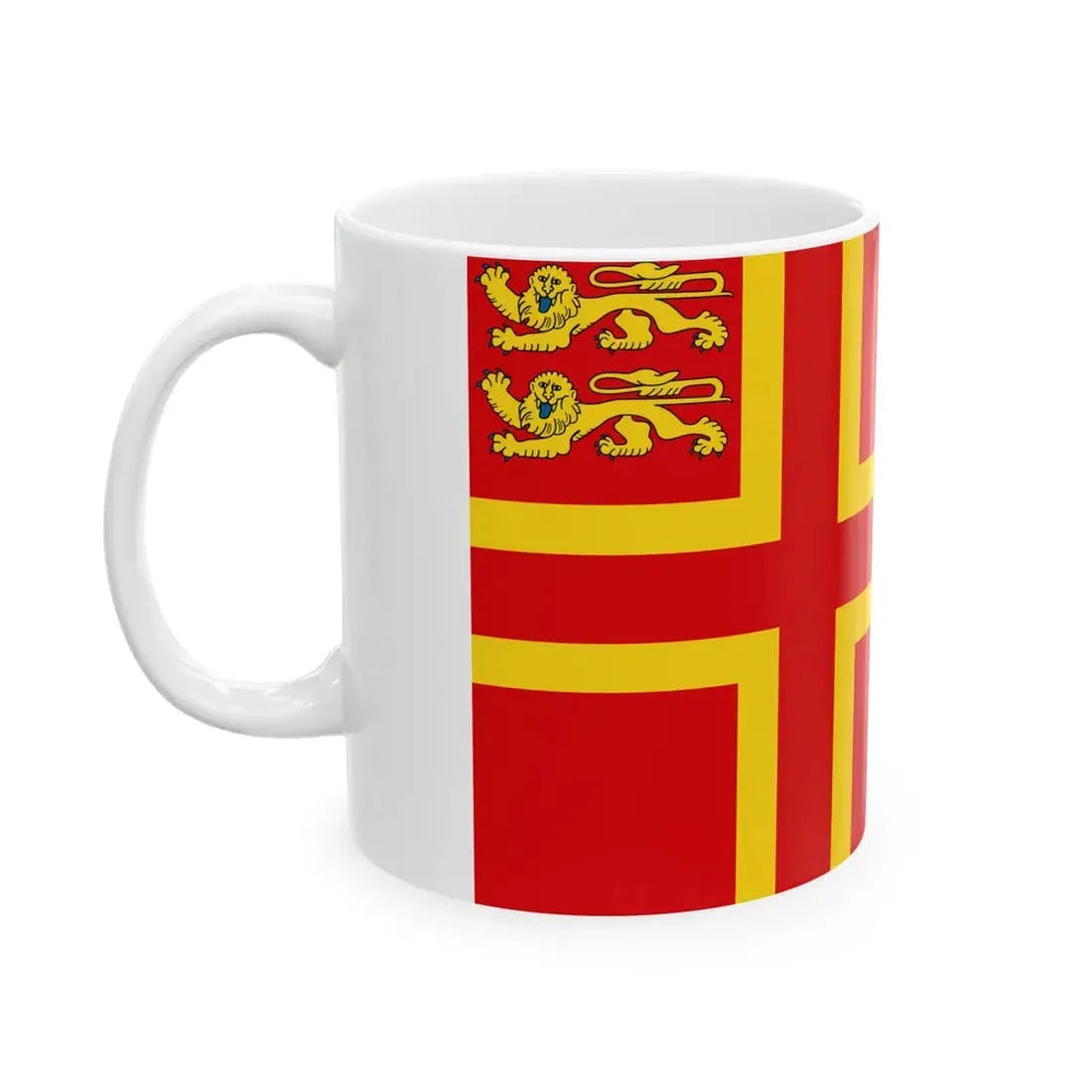 Normandy flag falaise (France) White Coffee Mug - Go Mug Yourself