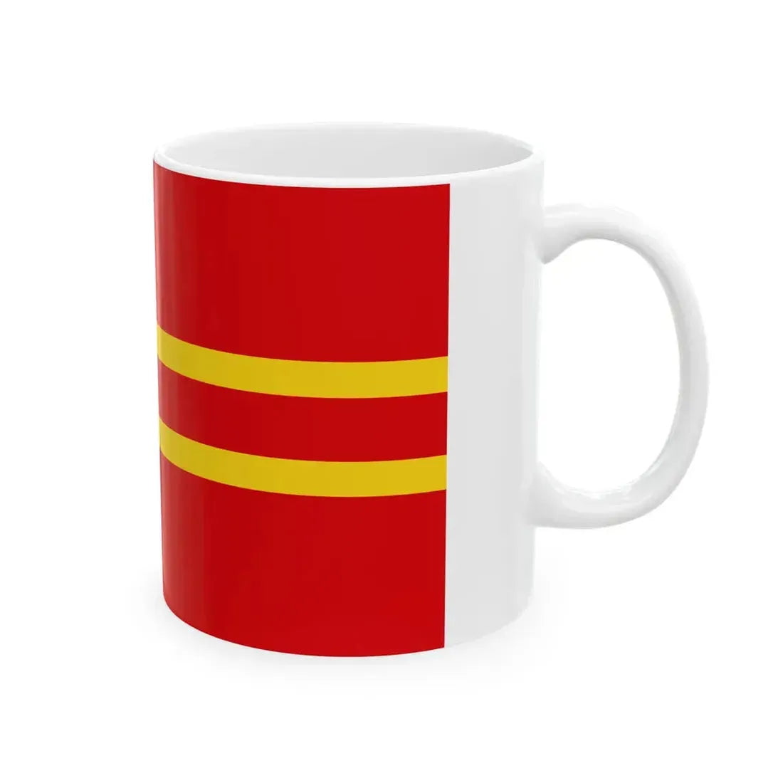 Normandy flag falaise (France) White Coffee Mug - Go Mug Yourself
