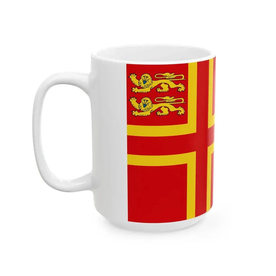 Normandy flag falaise (France) White Coffee Mug - Go Mug Yourself
