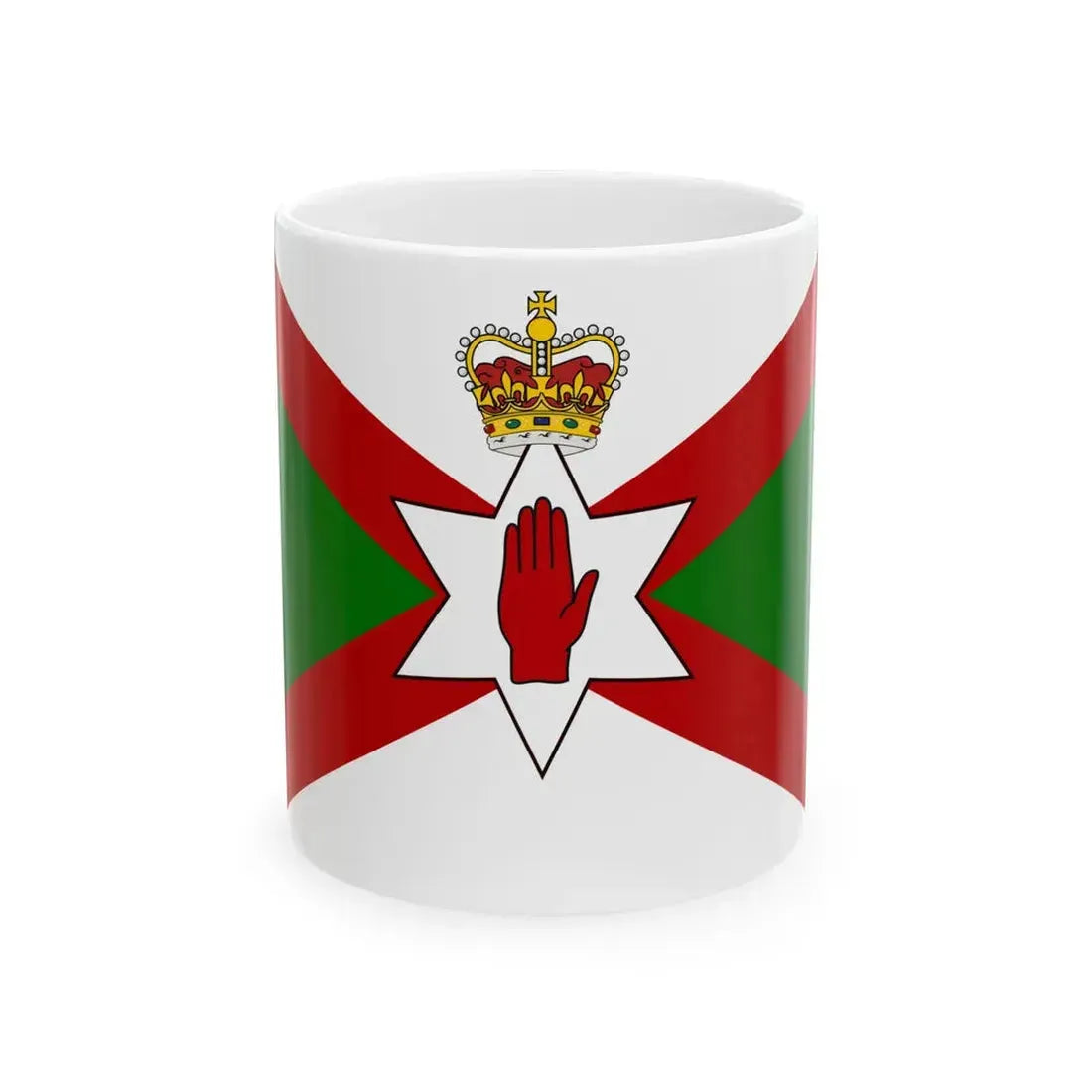 Norn Iron football flag no text (Ireland) White Coffee Mug 11oz - Go Mug Yourself
