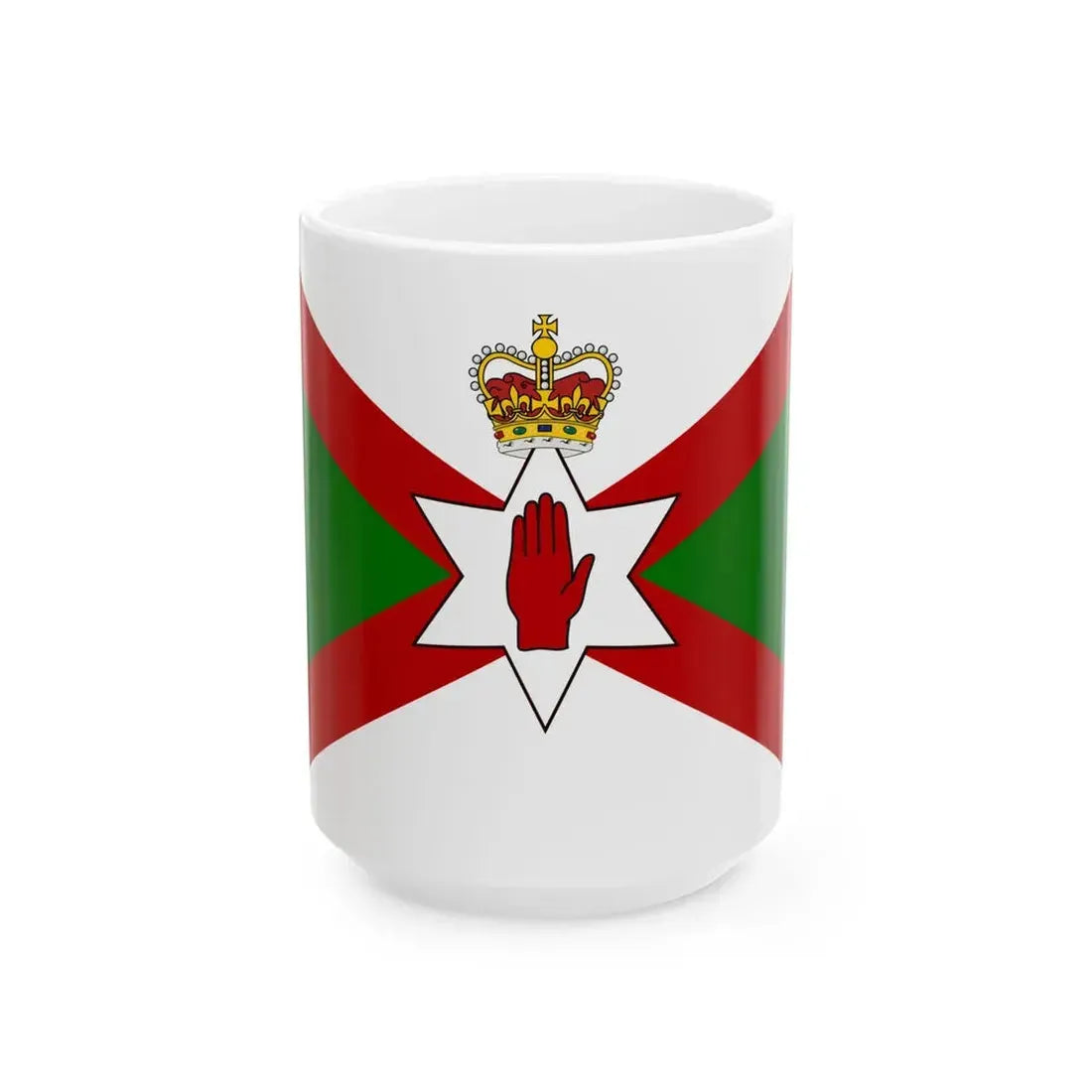 Norn Iron football flag no text (Ireland) White Coffee Mug 15oz - Go Mug Yourself