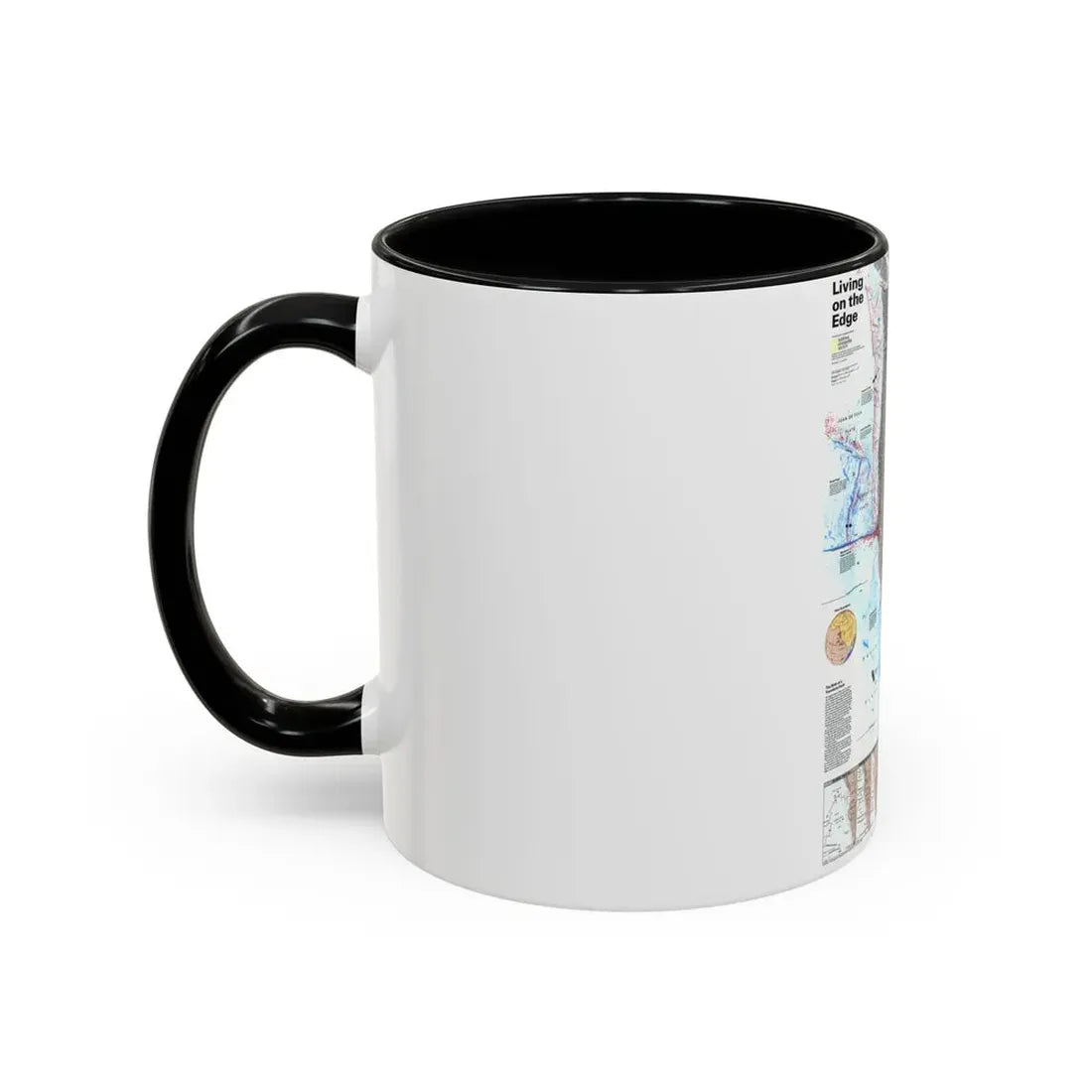North Amerca - Living on the Edge (1995) (Map) Accent Coffee Mug - Go Mug Yourself