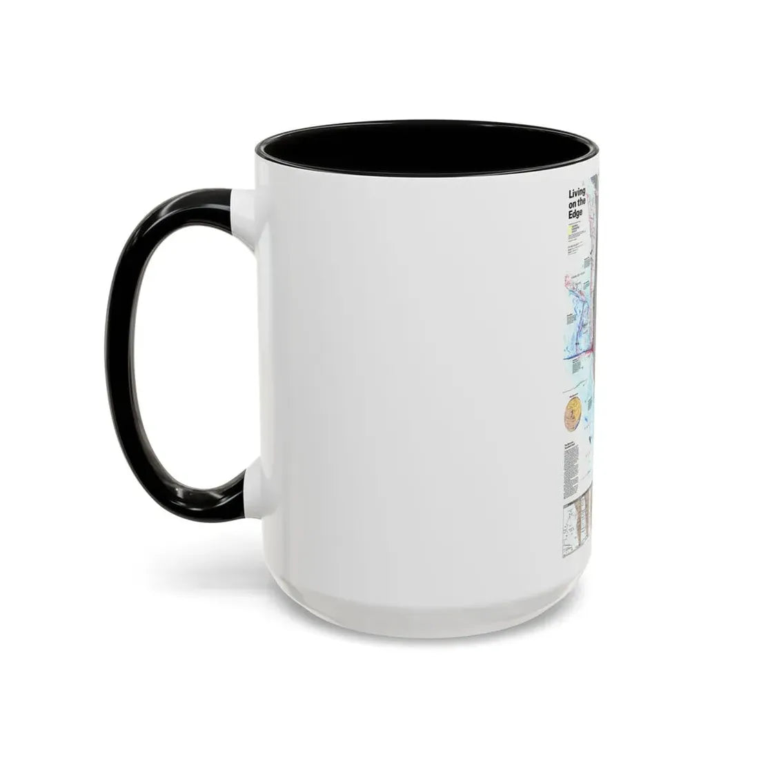 North Amerca - Living on the Edge (1995) (Map) Accent Coffee Mug - Go Mug Yourself