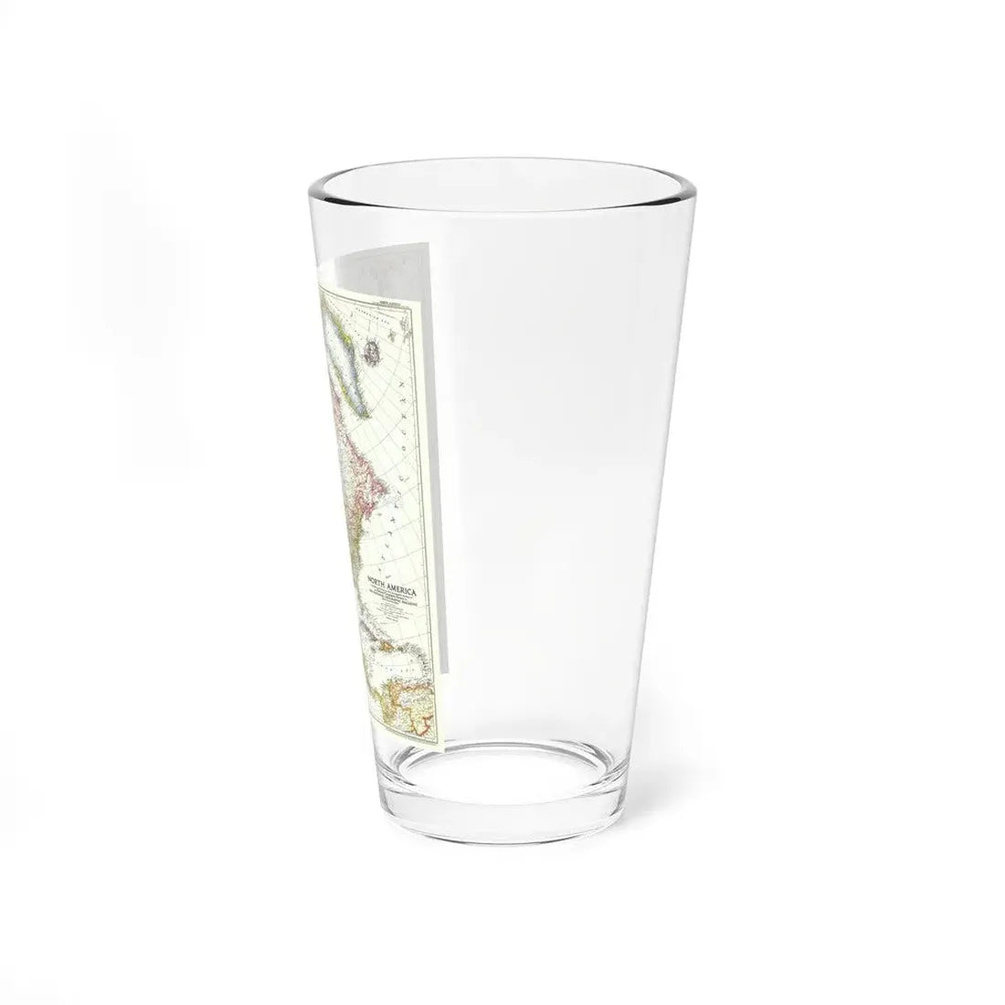North America (1952) (Map) Pint Glass 16oz - Go Mug Yourself