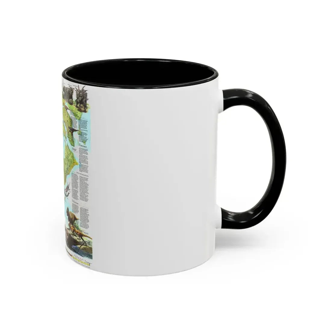 North America - Age of Dinosaurs (1993) (Map) Accent Coffee Mug - Go Mug Yourself