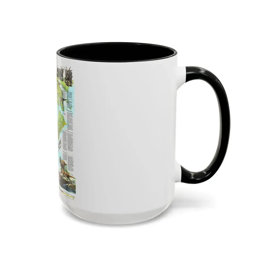North America - Age of Dinosaurs (1993) (Map) Accent Coffee Mug - Go Mug Yourself