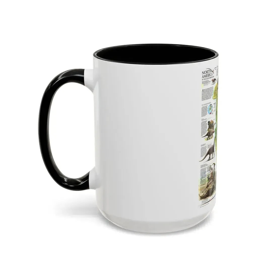 North America - Age of Dinosaurs (1993) (Map) Accent Coffee Mug - Go Mug Yourself