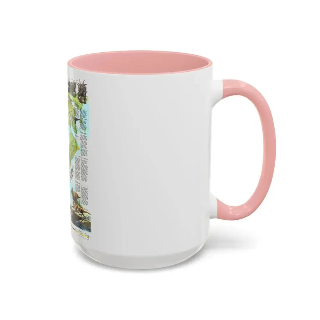 North America - Age of Dinosaurs (1993) (Map) Accent Coffee Mug - Go Mug Yourself