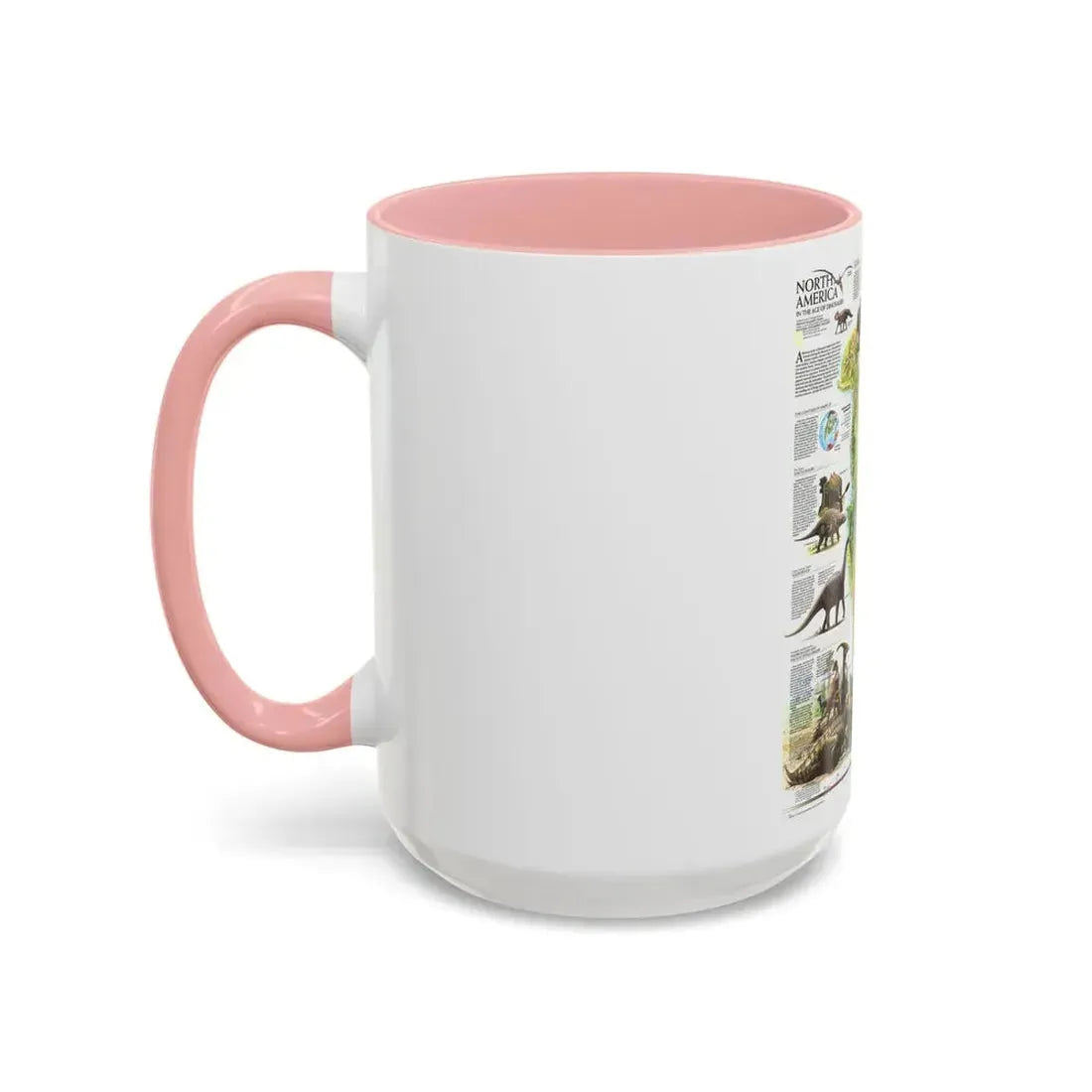 North America - Age of Dinosaurs (1993) (Map) Accent Coffee Mug - Go Mug Yourself