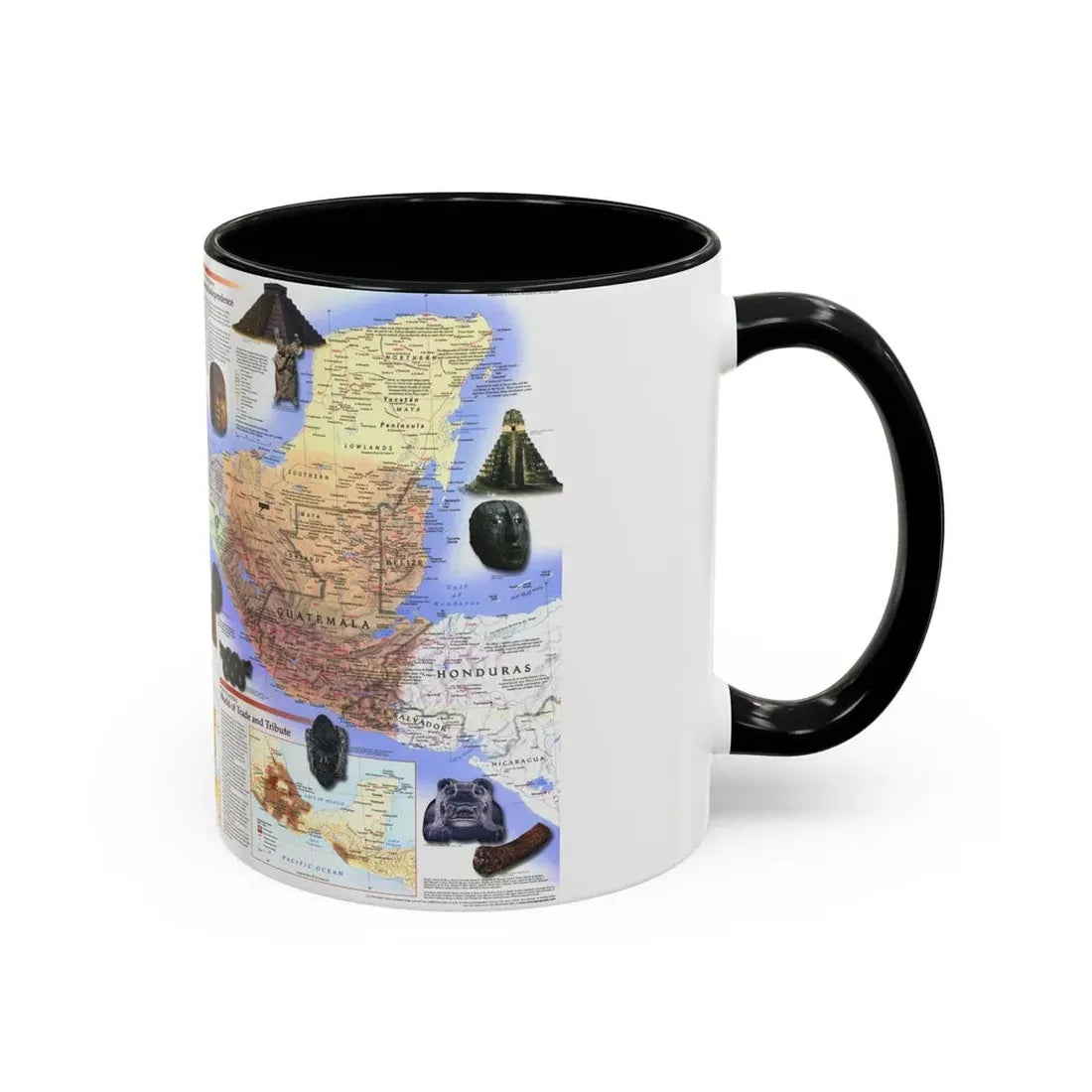 North America - Ancient Mesoamerica (1997) (Map) Accent Coffee Mug - Go Mug Yourself